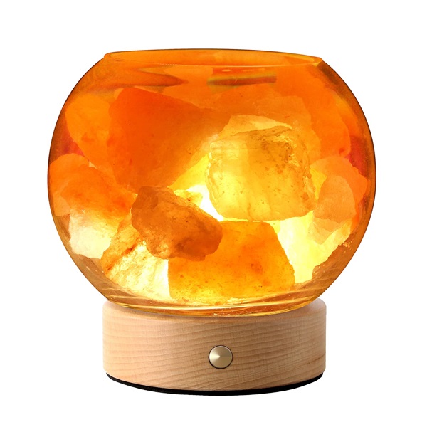 lampada di sale himalayano a batteria senza fili luce rilassante lampade di sale Palermo spedizione Sicilia