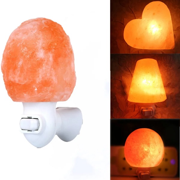 Lampada di sale Luce Notturna a Cuore BiciBio Bioprofumeria