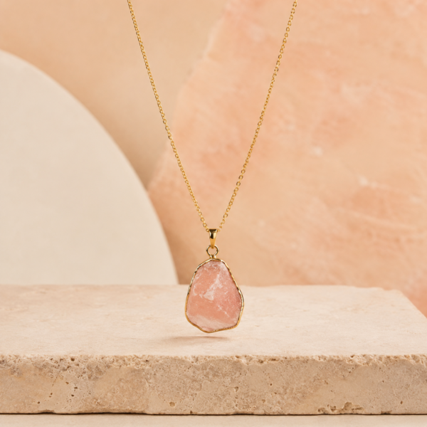 Collana Artigianale in Sale Rosa Himalayano | BiciBio Bioprofumeria Palermo