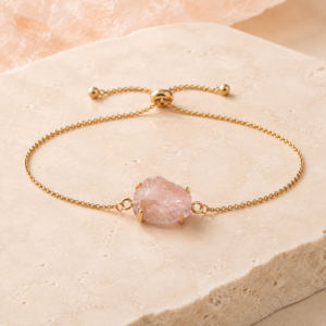 Bracciale Artigianale in Sale Rosa Himalayano | BiciBio Bioprofumeria Palermo