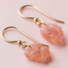 Orecchini Artigianali in Sale Rosa Himalayano | BiciBio Bioprofumeria Palermo