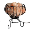 Lampada di Sale Himalayano Braciere in Metallo BiciBio Bioprofumeria
