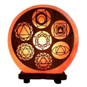 Lampada di Sale Himalaya 7 Chakra BiciBio Bioprofumeria