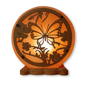 Lampada Di Sale Himalaya Farfalla In Natura BiciBio Bioprofumeria