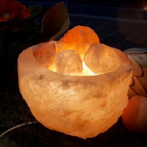 Lampada di Sale Himalaya Braciere Naturale BiciBio Bioprofumeria