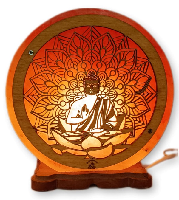 lampada-di-sale-himalaya-buddha-Mandala-bicibio-bioprofumeria.jpg Lampada di sale Himalaya Buddha & Mandala BiciBio Bioprofumeria