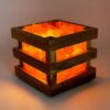 Lampada di Sale Himalaya Cassettina in Legno Bicibio Bioprofumeria