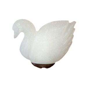 Lampada di Sale Bianco Himalaya Cigno BiciBio Bioprofumeria
