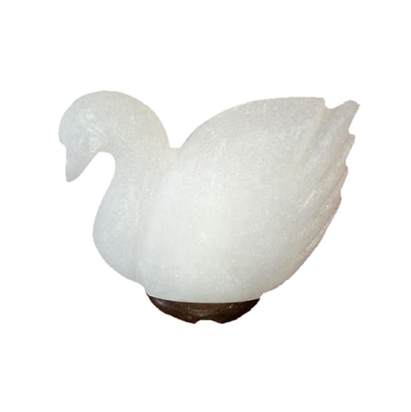 Lampada di Sale Bianco Himalaya Cigno BiciBio Bioprofumeria