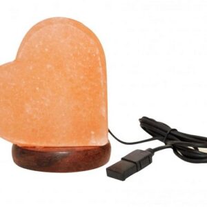 Lampada di Sale Himalaya Cuore USB BiciBio Bioprofumeria