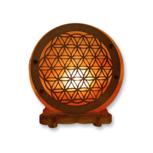 Lampada Di Sale Himalaya Fiore della Vita BiciBio Bioprofumeria