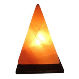 Lampada di Sale Himalayano Rosa Piramide Grande BiciBio Bioprofumeria