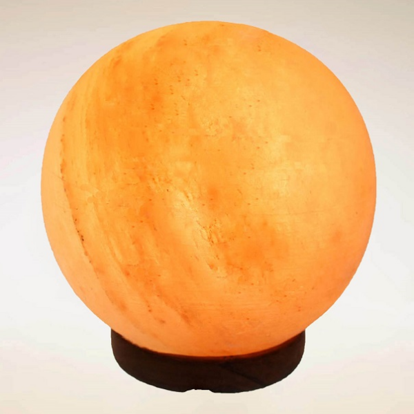 Lampada di Sale Rosa Himalaya Sfera Grande BiciBio Bioprofumeria