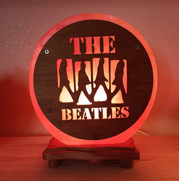 Lampada di Sale Himalayano 33 Giri The Beatles BiciBio Bioprofumeria