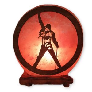 Lampada di Sale Himalayano 33 Giri Freddie Mercury BiciBio Bioprofumeria