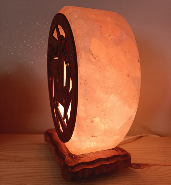 Lampada di Sale Himalayano 33 Giri Metallica BiciBio Bioprofumeria