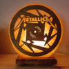 Lampada di Sale Himalayano 33 Giri Metallica BiciBio Bioprofumeria