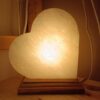 Lampada di Sale Bianco Himalaya Cuore BiciBio Bioprofumeria