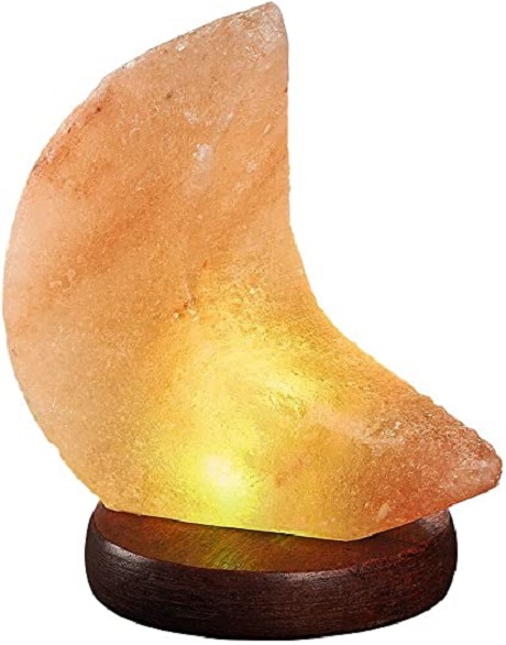 Lampade di Sale Himalayano Luna USB BiciBio Bioprofumeria