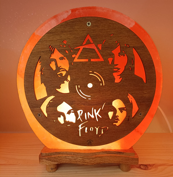 Lampada di Sale Himalayano 33 Giri Pink Floyd BiciBio Bioprofumeria