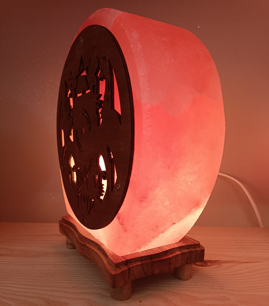 Lampada di Sale Himalayano 33 Giri Pink Floyd BiciBio Bioprofumeria