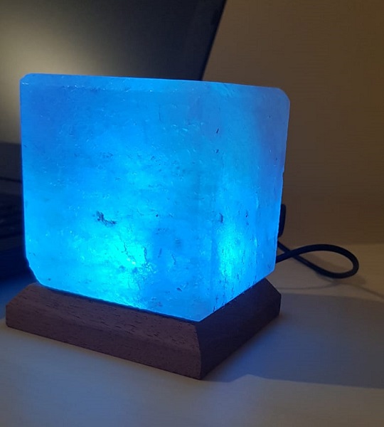 Lampada Di Sale Himalaya Cubo Usb BiciBio Bioprofumeria