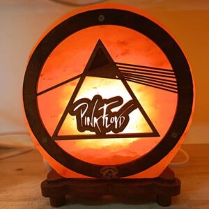 Lampada di Sale Personalizzata Dark Side of the Moon Pink Floyd | BiciBio Bioprofumeria Palermo Sicilia