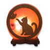 Lampada di Sale Personalizzata Gatto con Farfalla | BiciBio Bioprofumeria Palermo