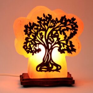 Lampada di Sale Rosa Himalayano Albero BiciBio Bioprofumeria