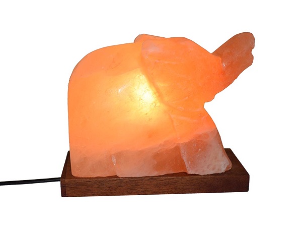 Lampada di Sale Himalayano Elefante BiciBIo Bioprofumeria