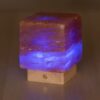 Lampada Sale Himalayano Cubo 2Kg LED RGB a Batteria Senza Fili