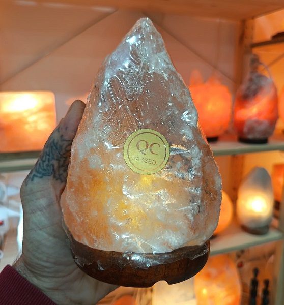 Lampada di Sale Himalayano Naturale 2-3 kg Senza Fili a Batteria LED Ricaricabile®