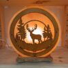 Lampada di Sale Himalaya Personalizzata Paesaggio Montano BiciBio Bioprofumeria