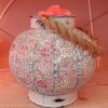 Lampada di Sale Himalaya Artigianale Lanterna con Corda BiciBio