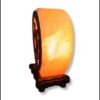 Lampada di sale Himalayano personalizzata Lumina Lotus vista laterale